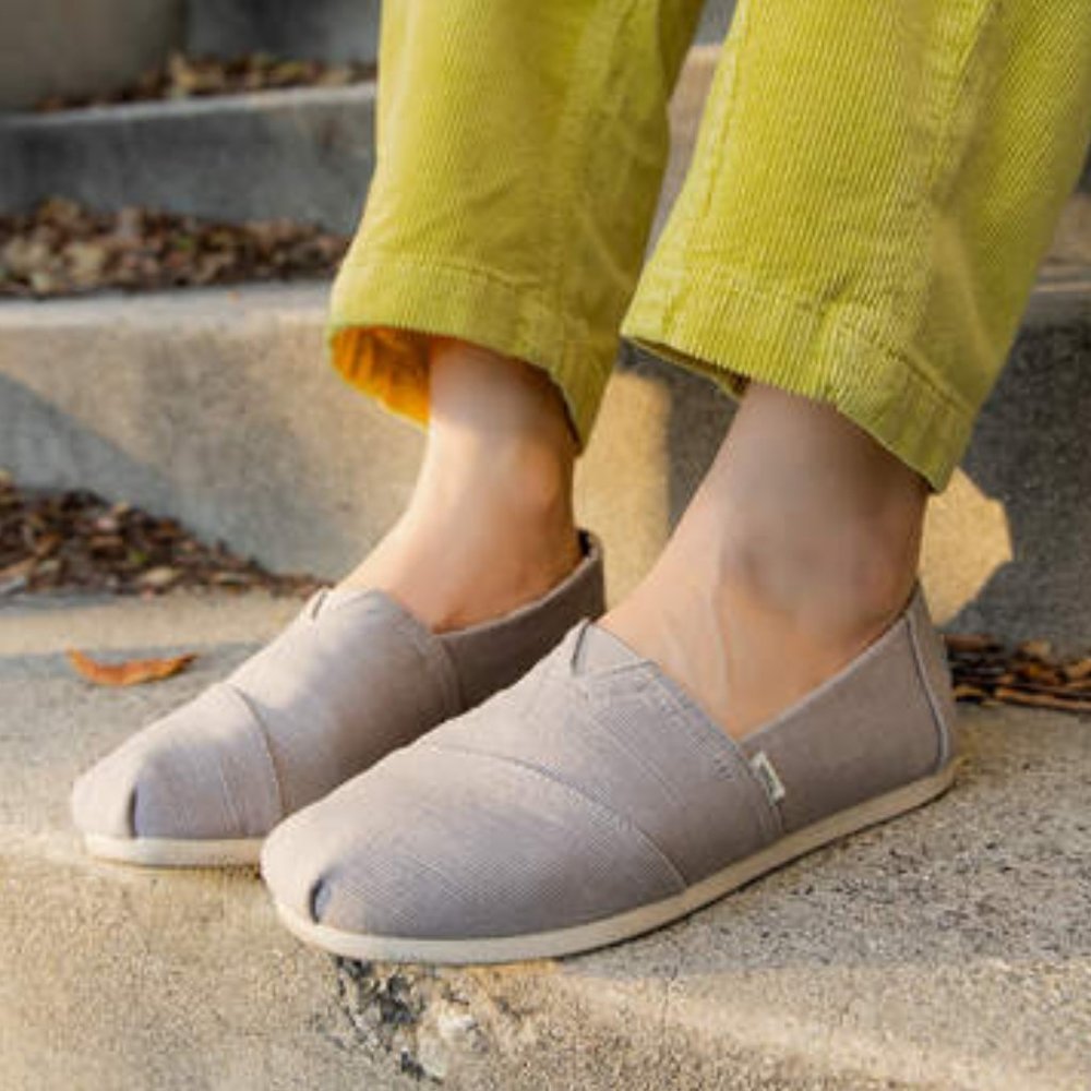 Toms Womens Alpargata Heritage Canvas Slip On Shoes